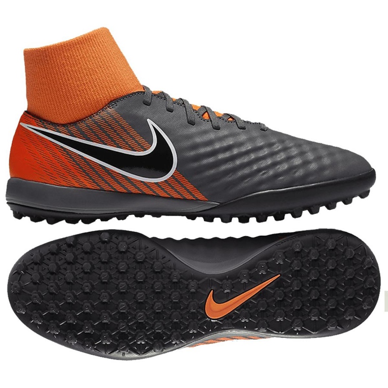 Nike Obrax 2 Academy Df Tf M AH7311-080-S jalkapallokengät harmaa harmaa
