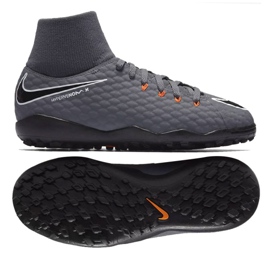Jalkapallokengät Nike Hypervenom PhantomX 3 Academy Df Tf Jr AH7293-081-S harmaa harmaa