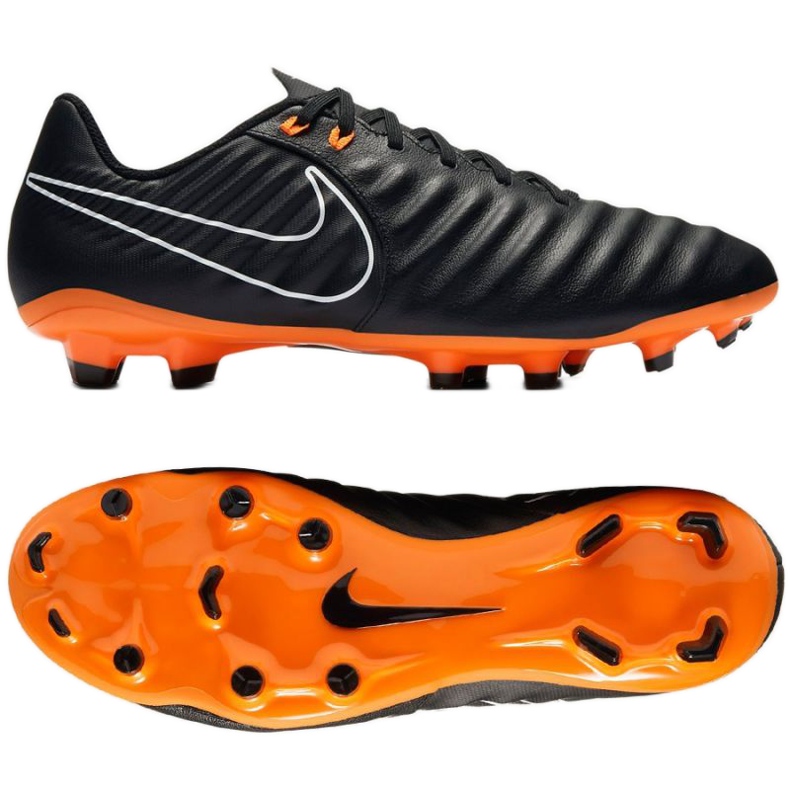 Nike Tiempo Legend 7 Academy FG M AH7242-080-S jalkapallokengät musta