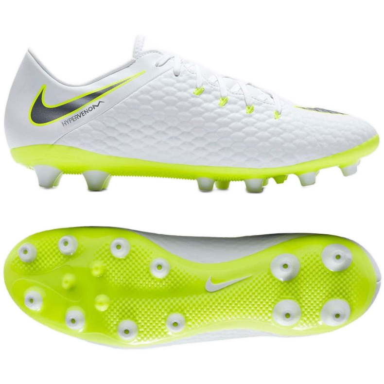 Nike Hypervenom Phantom 3 Academy Ag Pro M AJ6710-107 jalkapallokenkä valkoinen valkoinen