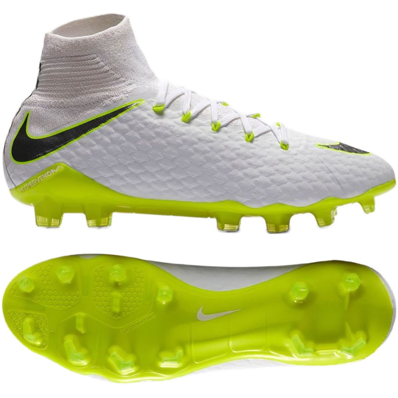 Nike Hypervenom Phantom 3 Pro Df Fg M AJ3802-107 jalkapallokengät valkoinen valkoinen