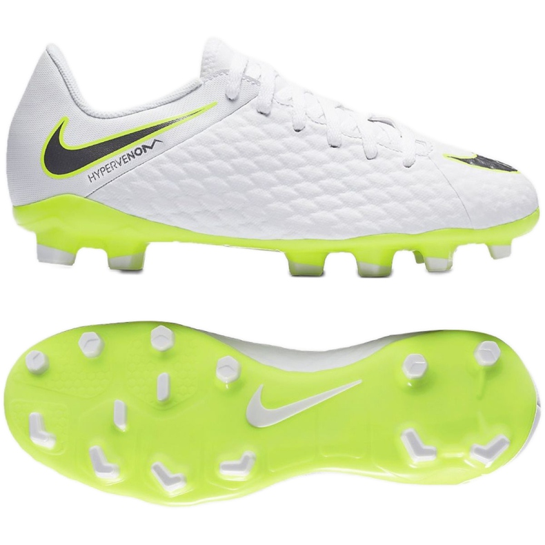 Nike Hypervenom Phantom 3Academy Fg Jr AJ4119-107 jalkapallokengät monivärinen valkoinen