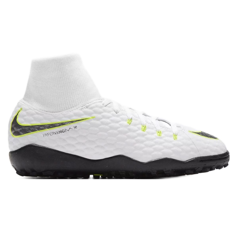Nike Hypervenom PhantomX 3 Academy Df Tf Jr AH7293-107 jalkapallokengät valkoinen valkoinen