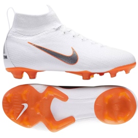 Nike Mercurial Superfly 6 Elite Fg Jr AH7340-107 jalkapallokengät valkoinen valkoinen