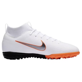 Nike Mercurial SuperflyX 6 Academy Gs Tf Jr AH7344-107 jalkapallokengät valkoinen valkoinen