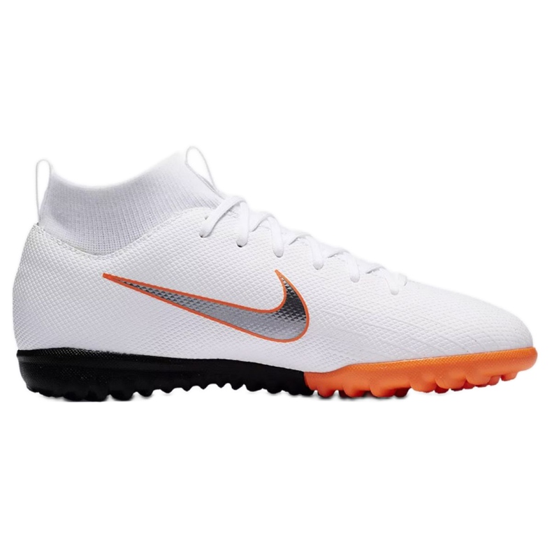 Nike Mercurial SuperflyX 6 Academy Gs Tf Jr AH7344-107 jalkapallokengät valkoinen valkoinen