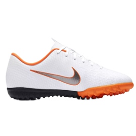Nike Mercurial VaporX 12 Academy Gs Tf Jr AH7342-107 jalkapallokengät valkoinen valkoinen