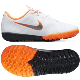 Nike Mercurial VaporX 12 Academy Tf Jr AH7353-107 jalkapallokengät monivärinen valkoinen