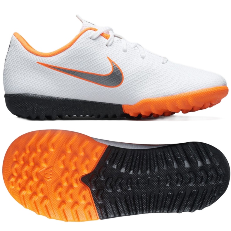 Nike Mercurial VaporX 12 Academy Tf Jr AH7353-107 jalkapallokengät monivärinen valkoinen