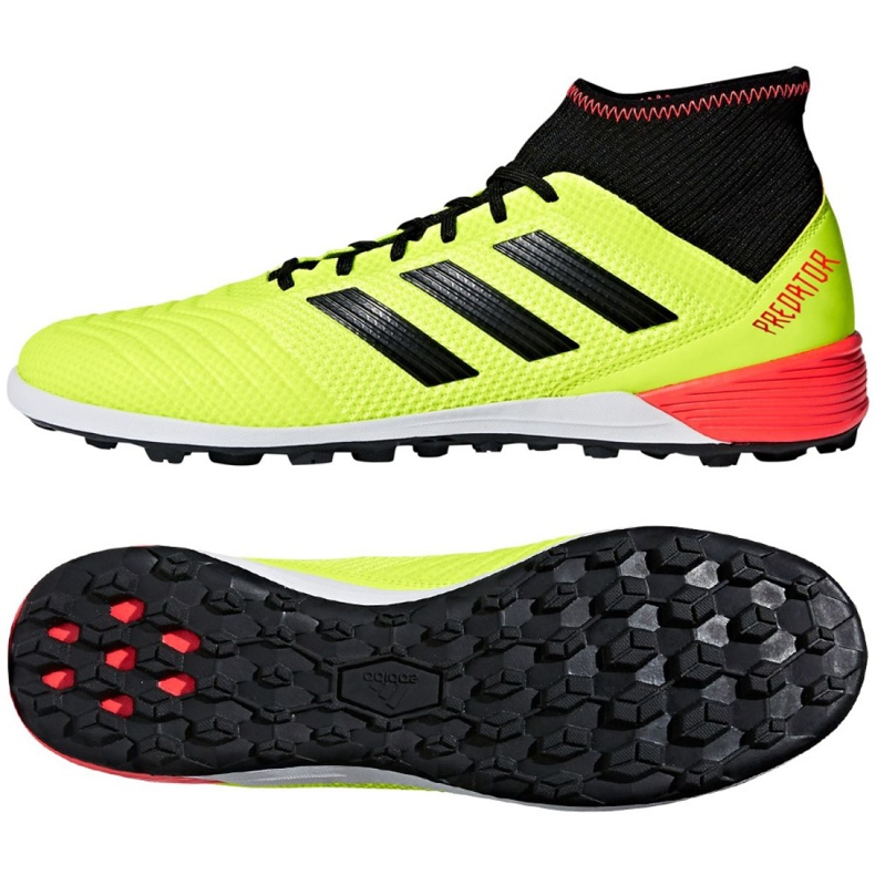 Adidas Predator Tango 18.3 Tf M DB2134 jalkapallokengät keltainen keltainen