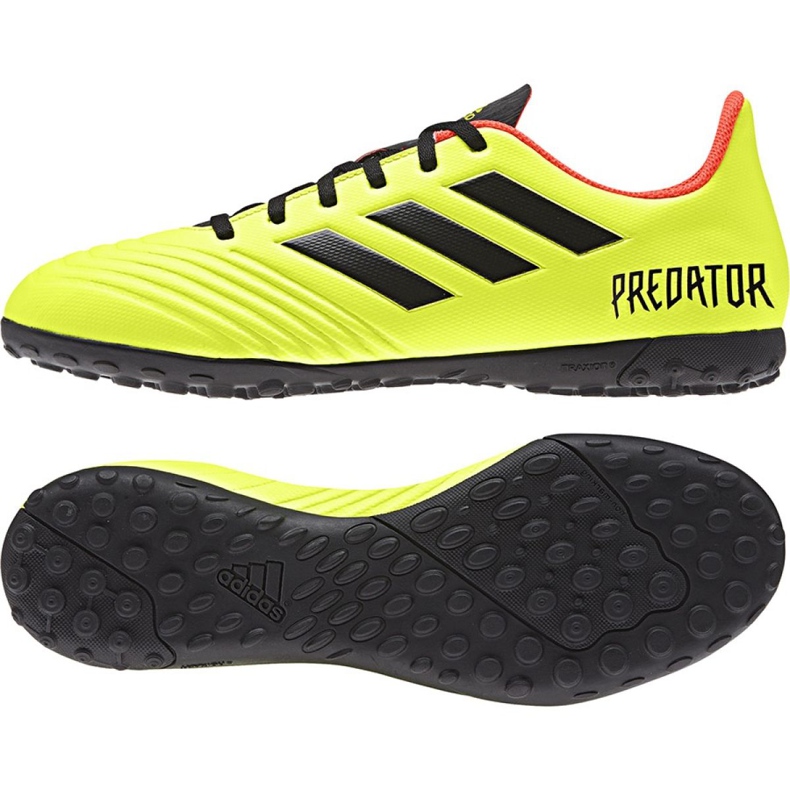 Adidas Predator Tango 18.4 Tf M DB2141 jalkapallokengät monivärinen keltainen