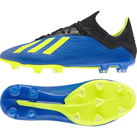 Adidas X 18.2 Fg M DA9334 jalkapallokengät tummansininen sininen