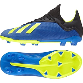 Adidas X 18.3 Fg Jr DB2416 jalkapallokengät tummansininen sininen