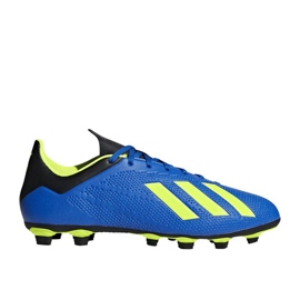 Adidas X 18.4 FG M DA9336 jalkapallokengät tummansininen