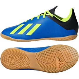 Adidas X Tango 18.4 In Jr DB2431 jalkapallokengät laivastonsininen laivastonsininen
