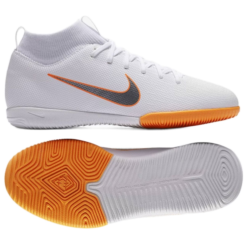 Sisäkengät Nike Mercurial SuperflyX 6 Academy Gs Ic Jr AH7343-107 valkoinen valkoinen