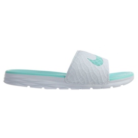 Nike Benassi Solarsoft Slide 705475-130 valkoinen vihreä