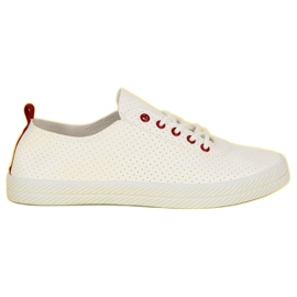 Kylie Avoimet sidotut lenkkarit valkoinen