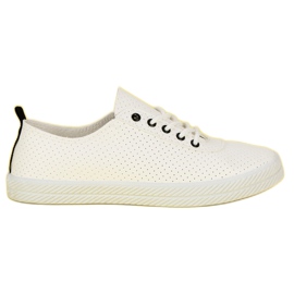 Kylie Avoimet sidotut lenkkarit valkoinen