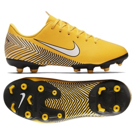 Nike Mercurial Vapor 12 Academy Neymar Mg Jr AO2896-710 jalkapallokengät monivärinen keltainen