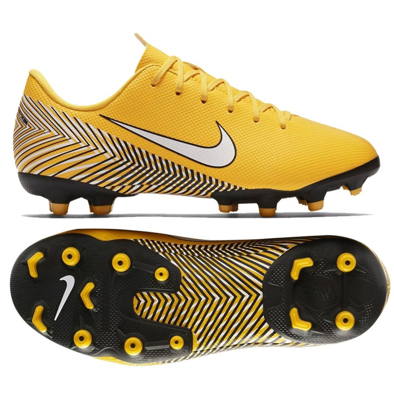 Nike Mercurial Vapor 12 Academy Neymar Mg Jr AO2896-710 jalkapallokengät monivärinen keltainen
