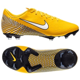 Nike Mercurial Vapor 12 Elite Neymar Fg Jr AR4091-710 jalkapallokengät keltainen ns noin ns vol