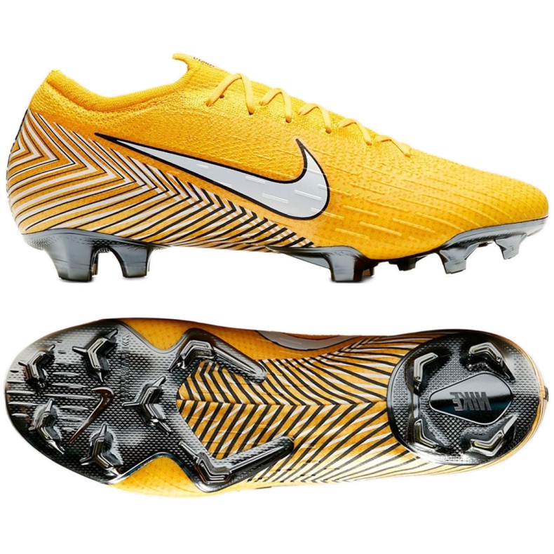 Nike Merurial Vapor 12 Elite Neymar Fg M AO3126-710 jalkapallokengät keltainen keltainen