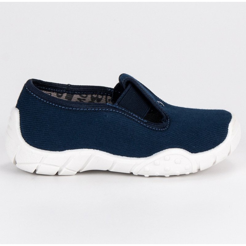 Raweks Kotitekoiset tossut joustavalla nauhalla sininen