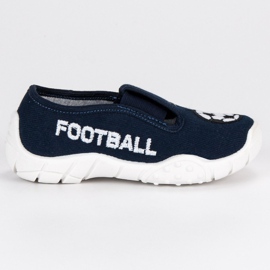 Raweks Kotitekoiset tossut joustavalla nauhalla sininen