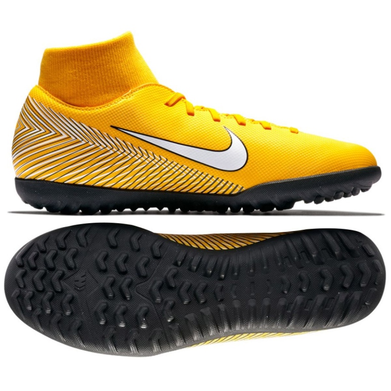Nike Mercurial Neymar SuperflyX 6 Club Tf M AO3112-710 jalkapallokengät keltainen keltainen