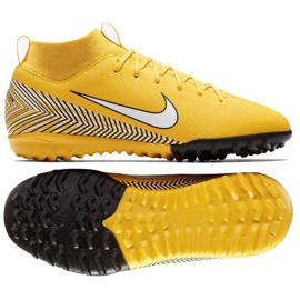 Jalkapallokengät Nike Mercurial Superfly 6 Academy Gs Neymar Tf Jr AO2887-710 keltainen keltainen