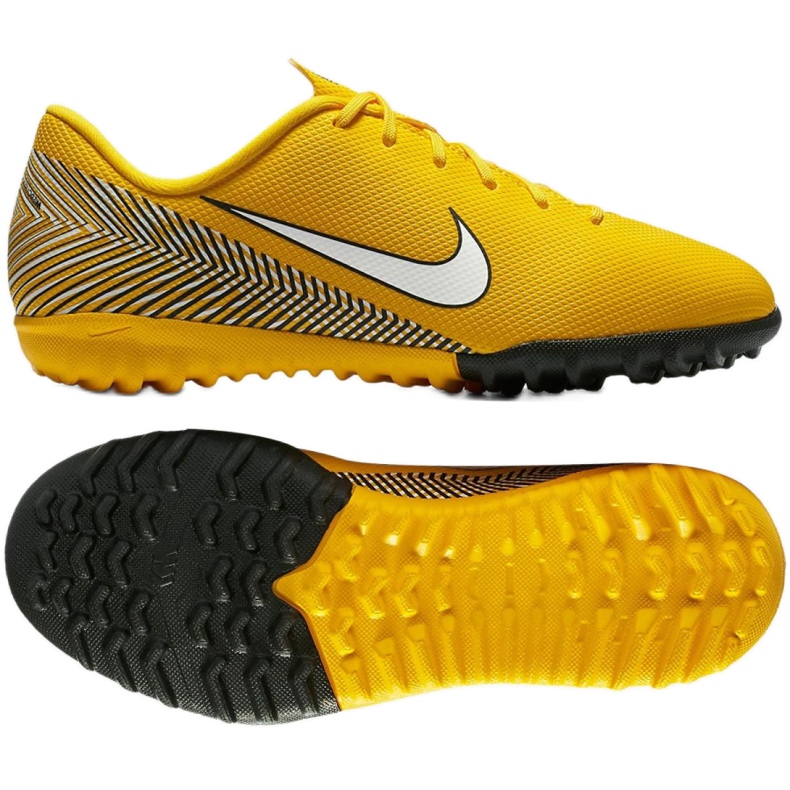 Nike Mercurial Vapor 12 Academy Neymar Tf Jr AO9476-710 jalkapallokenkä keltainen keltainen