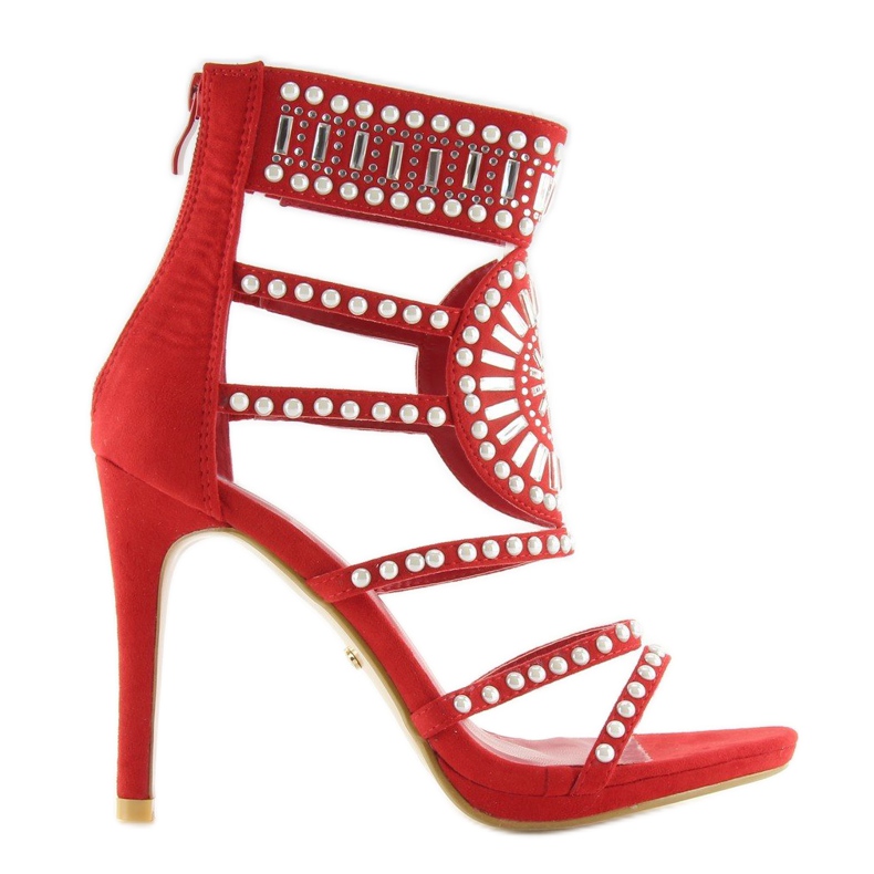 Punaiset gladiaattorisandaalit GH-2776 Punainen