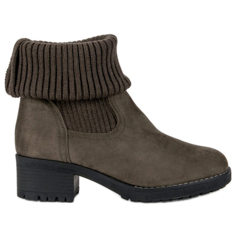 Seastar Slip-on korkeat saappaat vihreä