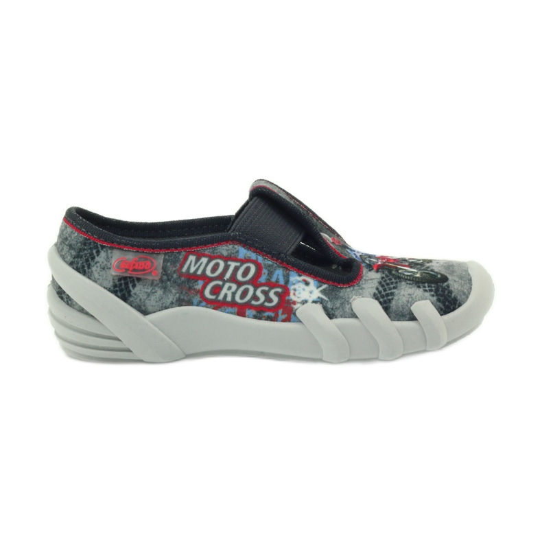 Befado lasten kengät tossut 290x166 harmaa punainen