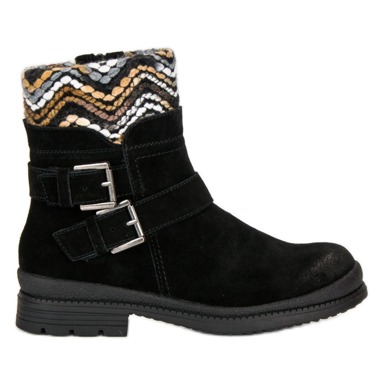 Filippo Mustat nahkaiset nilkkurit