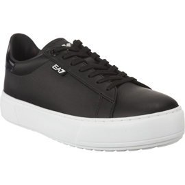 Ea7 Emporio Armani Unisex Pelle Sneaker 2480057A299 00020 musta