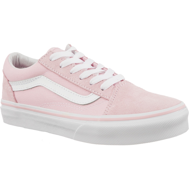 Vans Vanha Skool Suede Canvas Q7K Chalk Pink True White vaaleanpunainen