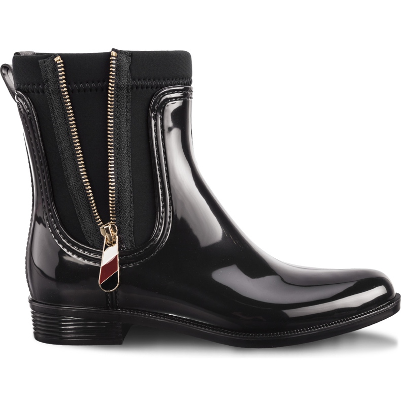 Tommy Hilfiger Materiaali Mix Rain Boots 990 Black musta