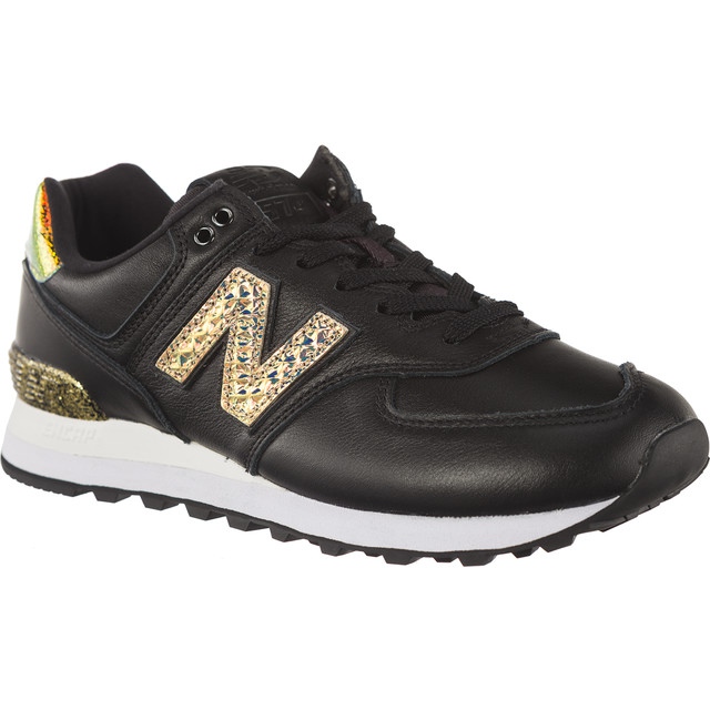 New Balance Uusi tasapaino WL574NRH musta keltainen
