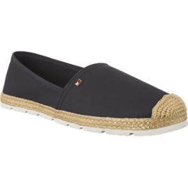Tommy Hilfiger litteä puuvilla Espadrilles 403 tummansininen