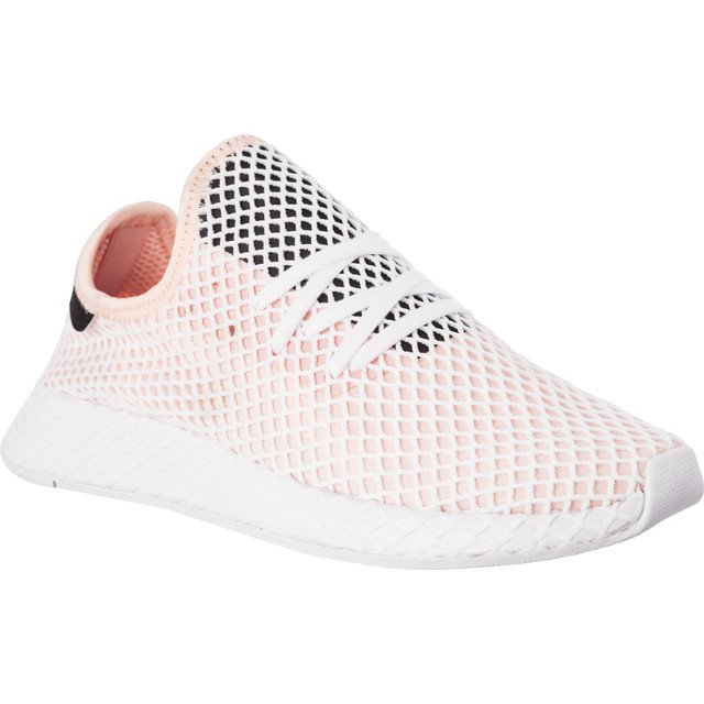 Adidas Deerupt Runner Valkoinen ydin musta Ftwr valkoinen vaaleanpunainen