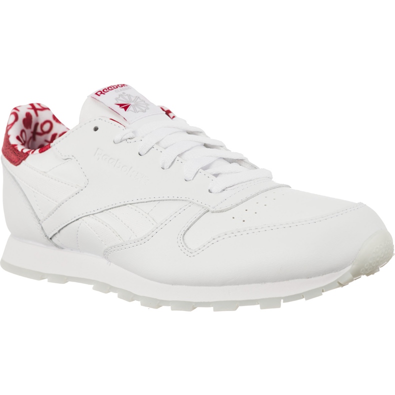 Reebok Klassinen nahka VALENTINE'S Day 191 Valkoinen Power Red