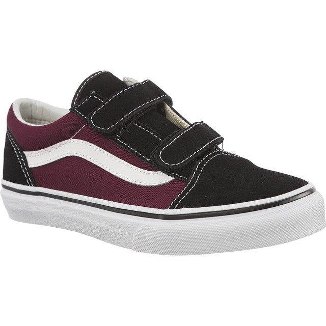 Vans Pop Old Skool V Q7J Musta Og Burgundy monivärinen