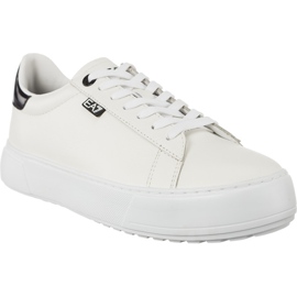 Ea7 Emporio Armani Unisex Pelle Sneaker 2480057A299 00010 valkoinen