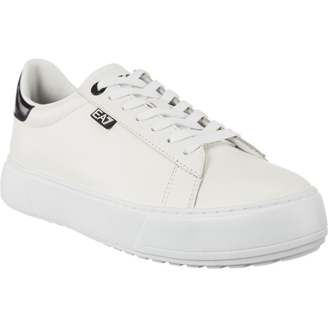 Ea7 Emporio Armani Unisex Pelle Sneaker 2480057A299 00010 valkoinen