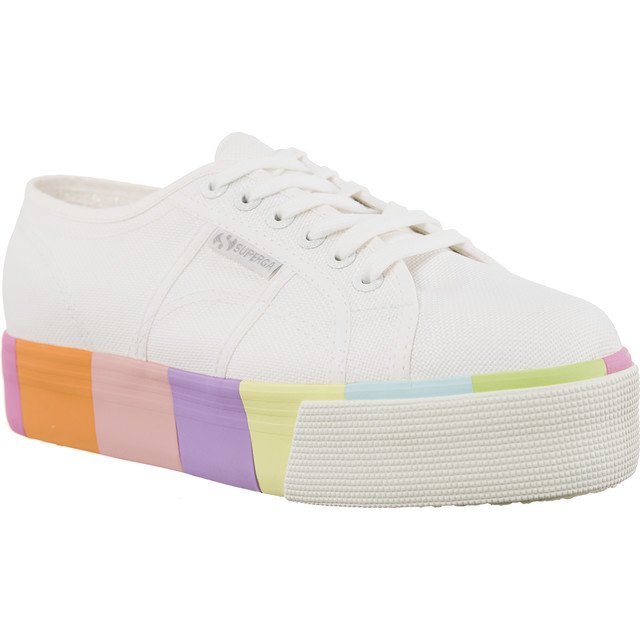 Superga 2790 Cotmultifoxingw G78 valkoinen monivärinen