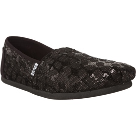 Toms Sequin Glitz naisten Alpargata 925 musta