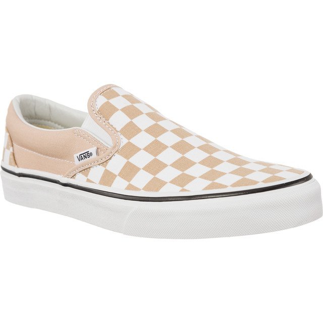 Vans Classic Slip Checkerboardissa Qco Frappe True White valkoinen ruskea