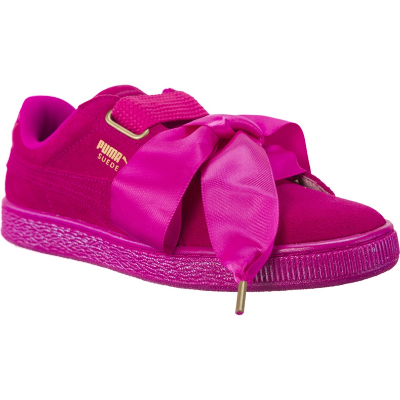 Puma Suede Heart Satin Wn 401 vaaleanpunainen